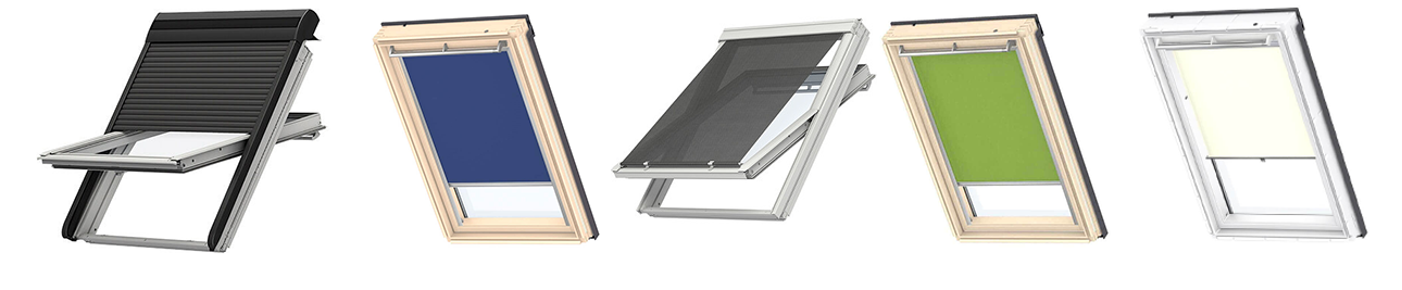 Typy rolet VELUX
